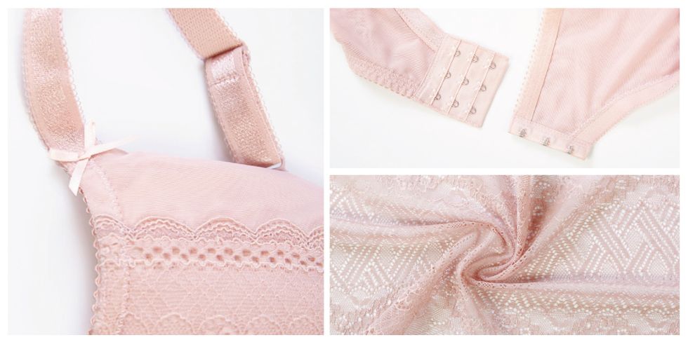 Pink, Outerwear, Peach, Pattern, Textile, Neck, Linens, 