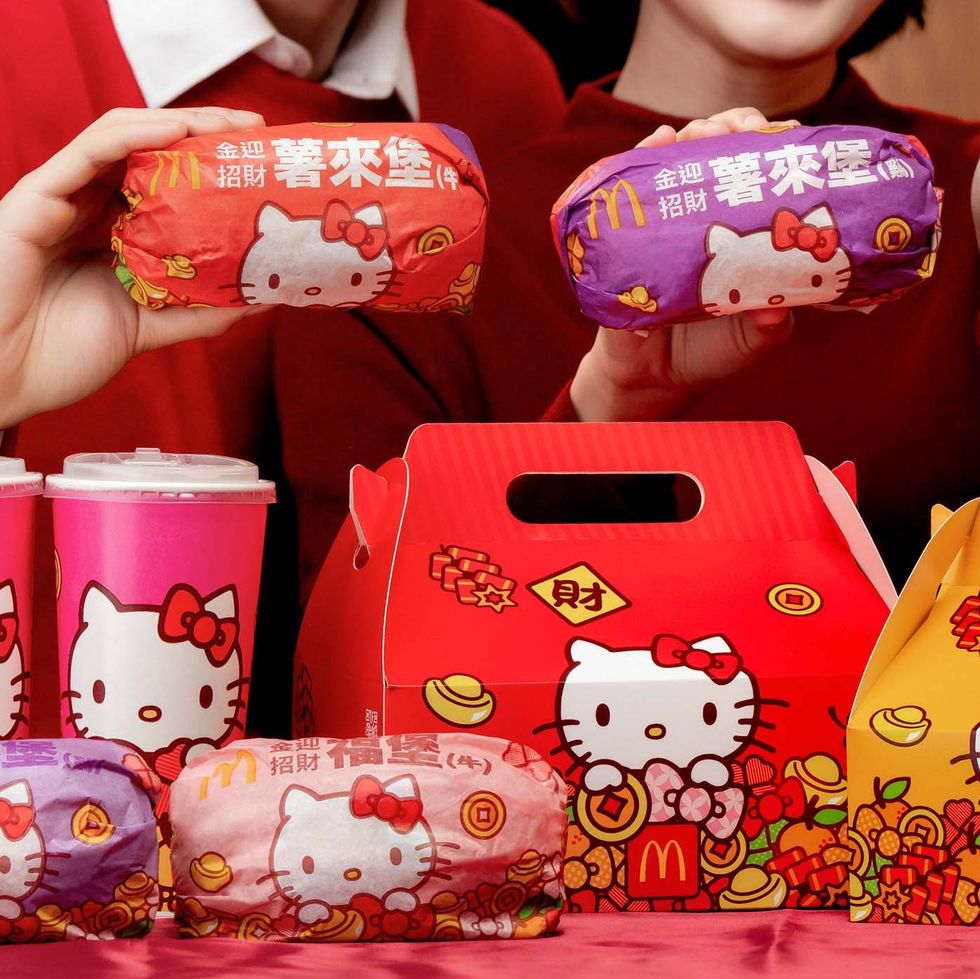 麥當勞攜超喜氣的「hello kitty」來拜年，推7款可愛包裝！金迎招財薯來堡、濃郁紅豆派限期回歸