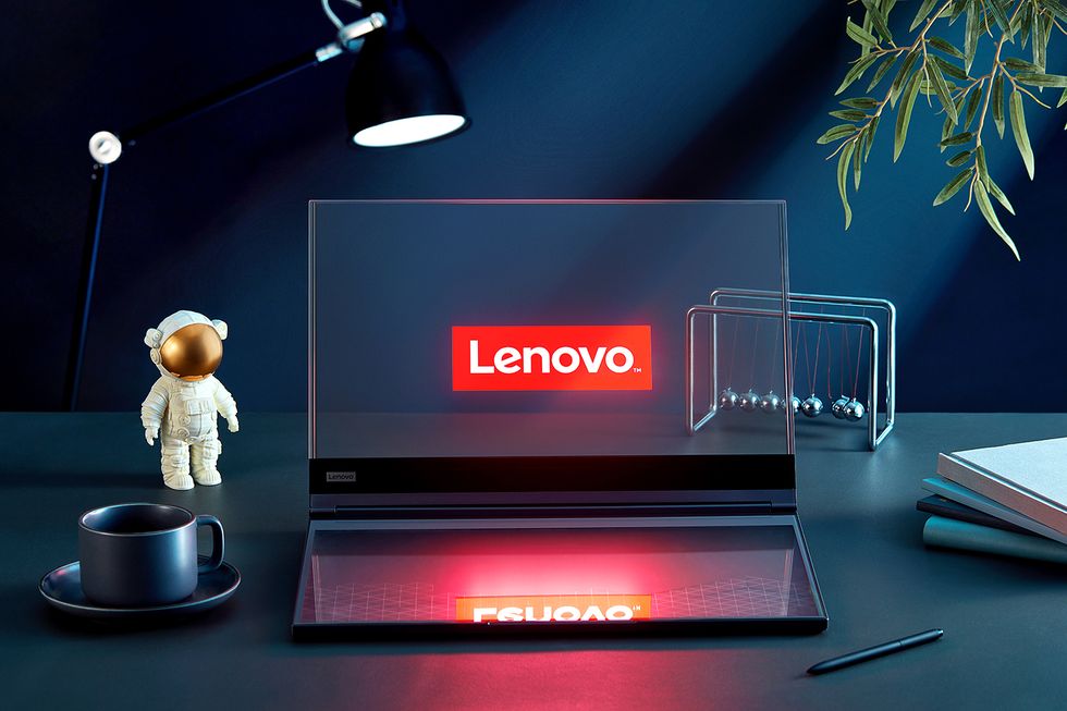 劃時代黑科技！lenovo「透明螢幕筆電」視覺無邊際、透明虛擬鍵盤，ai讓內容浮在現實世界