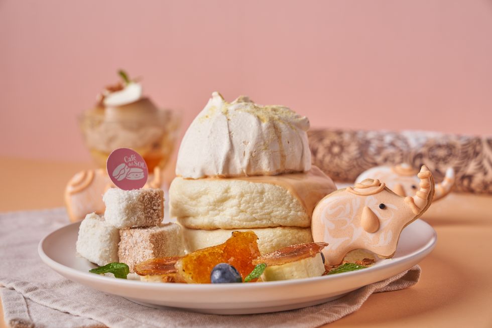 福岡人氣第一鬆餅café del sol季節限定「泰奶套餐」舒芙蕾＋焦糖嫩布丁，奶茶控必暴動