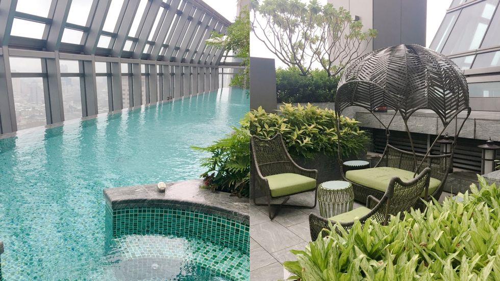 Swimming pool, Botany, Building, Leisure, Real estate, Urban design, Resort, Architecture, Plant, Leisure centre, 