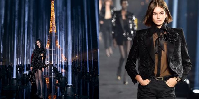 【巴黎時裝週】跟張鈞甯一起在巴黎鐵塔下看 Saint Laurent 燈光秀！穿西裝的女人最性感