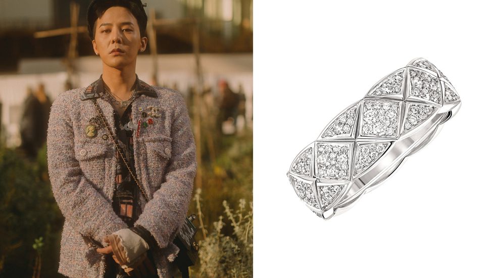 G-Dragon權志龍在香奈兒2020春夏高級訂製服大秀COCO CRUSH戒指