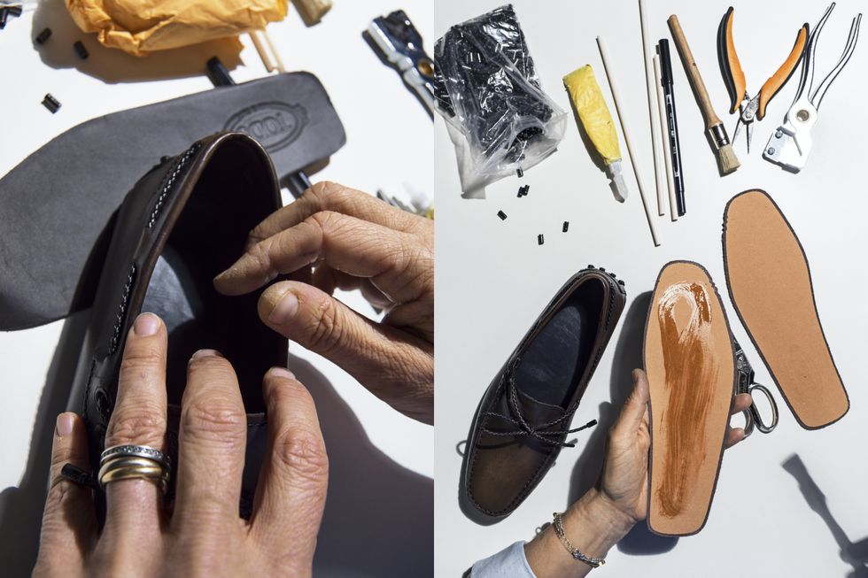 TOD'S Made By Humans 豆豆鞋手作過程公開，手工打磨細節帶你看。