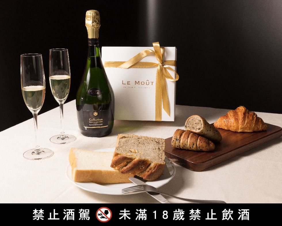 昇恆昌x樂沐打造「法式聯名麵包禮盒」！獨家限定「黑松露奶油麵包卷」搭配頂級香檳，大人系組合限量發售