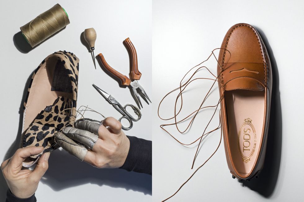 TOD'S Made By Humans 豆豆鞋手作過程公開，手工縫製、皮革挑選細節絕不馬乎。
