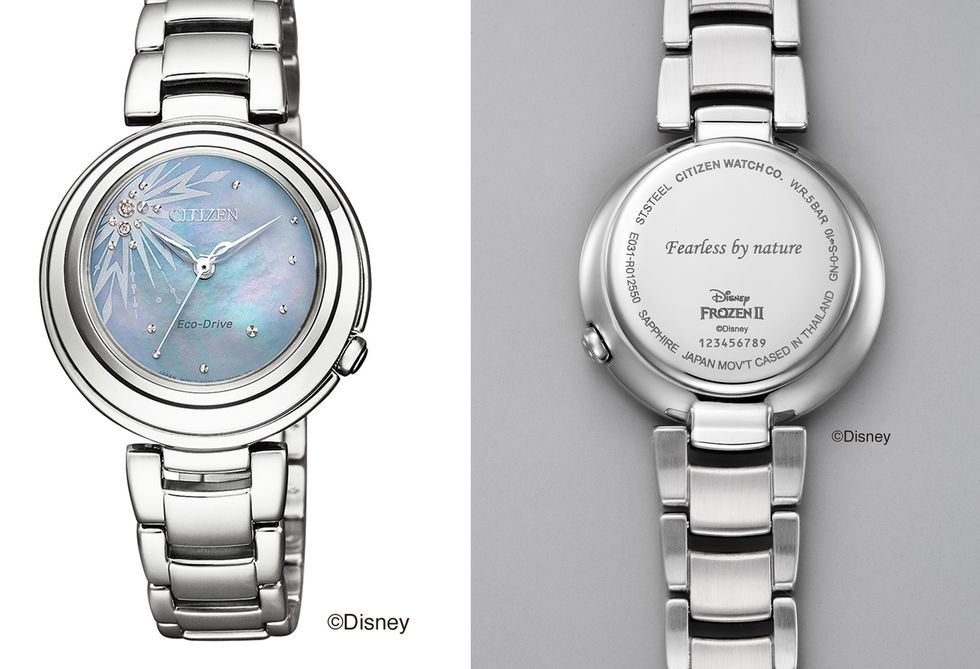 以《冰雪奇緣2》艾莎為主題的腕錶em058058n／nt$15,800