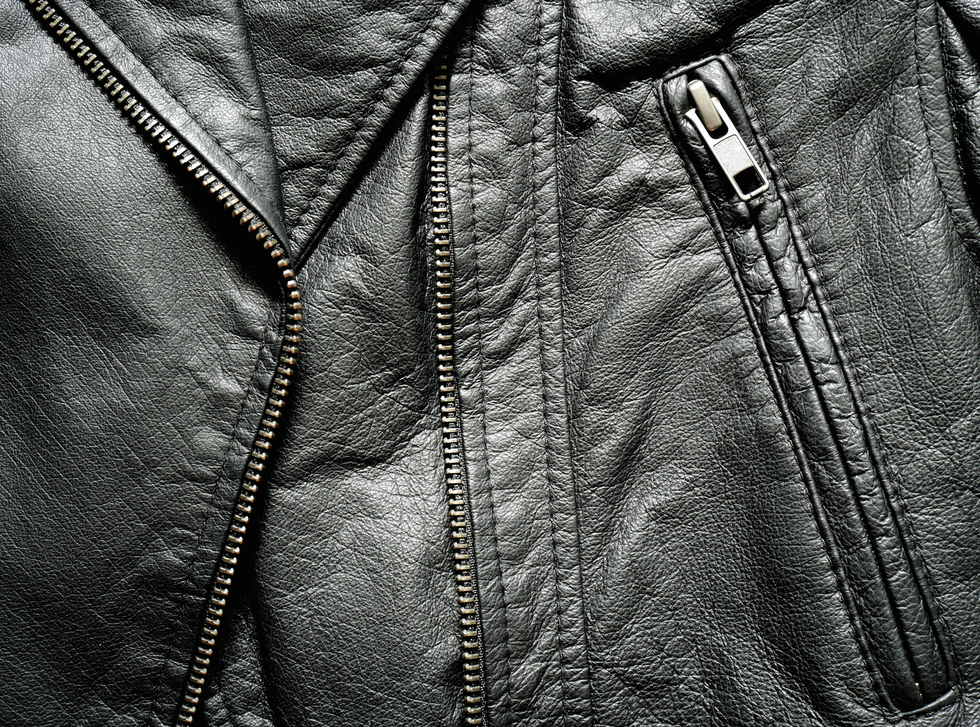 Leather, Jacket, Clothing, Leather jacket, Zipper, Outerwear, Textile, Fur, Top, Pocket, 