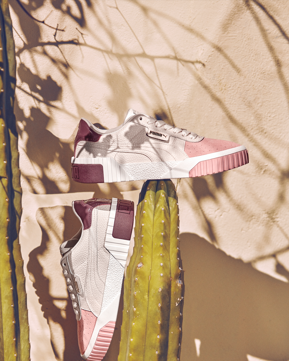PUMA Cali櫻花粉球鞋沐浴在陽光下，甜美的夢幻感藏不住！ 