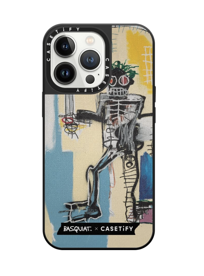 basquiat x casetify聯名系列 《warrior》油畫布iphone 13 pro手機殼