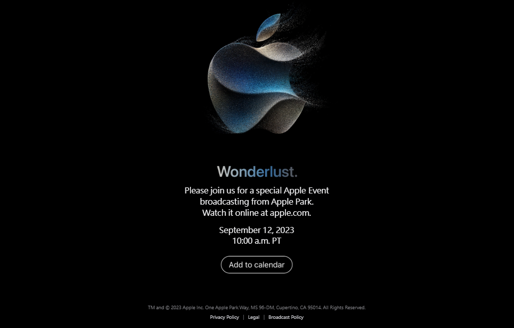 2023蘋果秋季發布會時間公開！Apple發布會直播這裡看！
