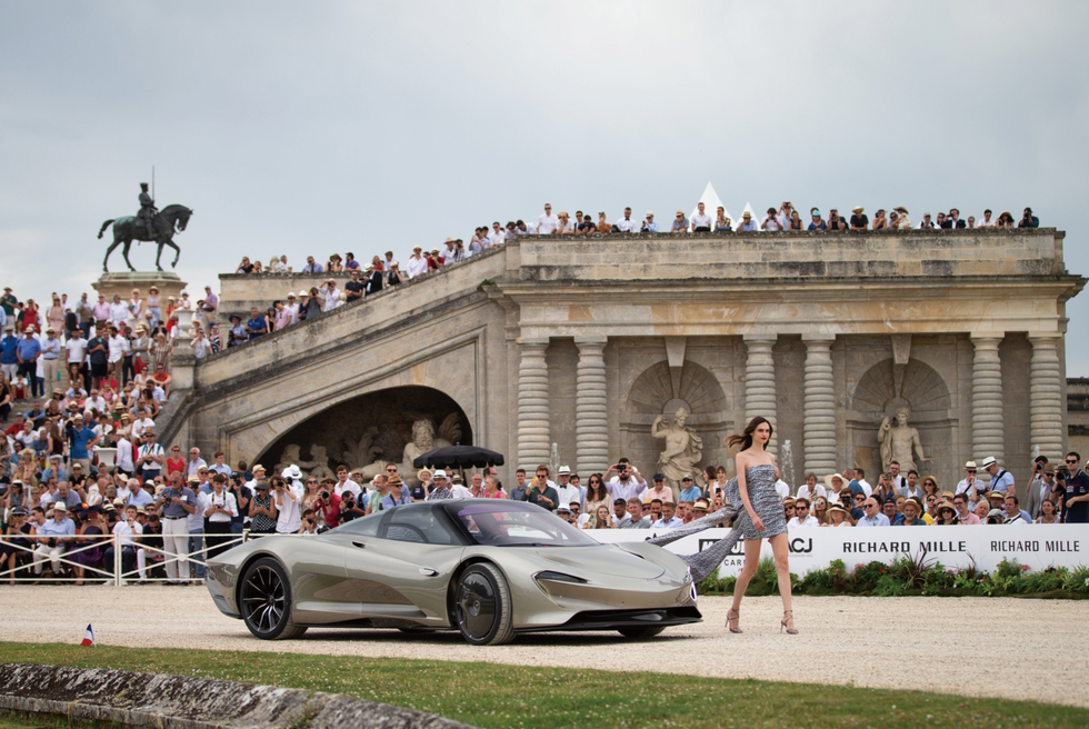 RICHARD MILLE 的品牌合作夥伴McLaren 以新款Speedtail 參加風雅巡展並榮獲最佳展覽獎。