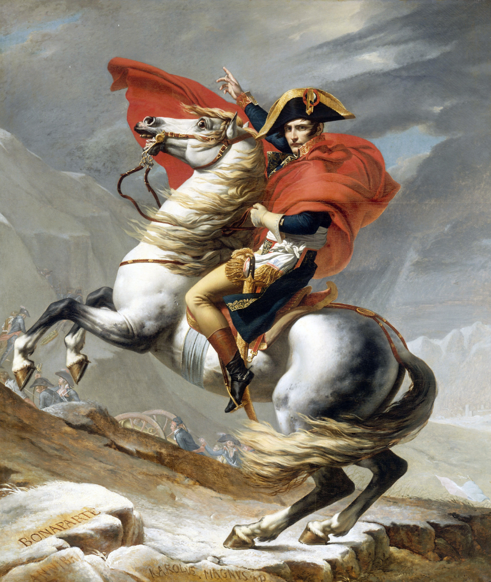 達維《拿破崙越過阿爾卑斯山》