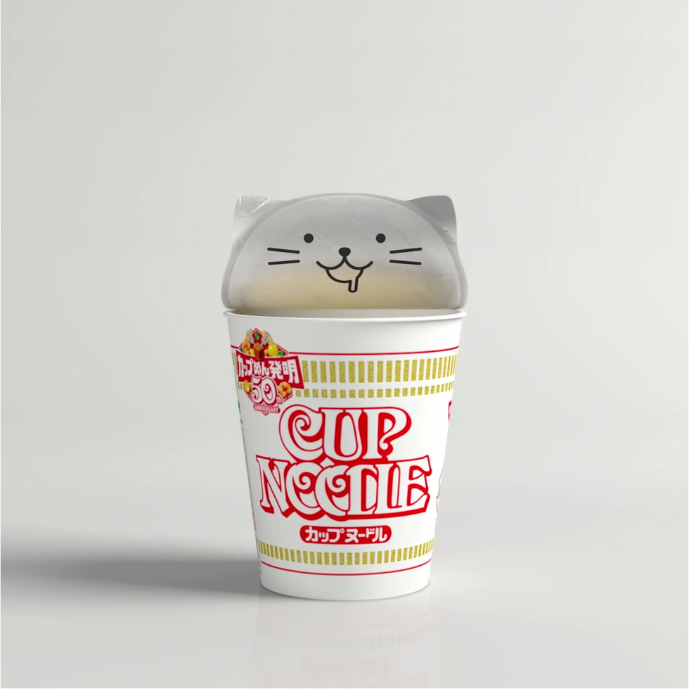 日本日清泡麵以全新面貌示人！推出新款貓耳w型杯蓋解決每年33噸的塑膠浪費