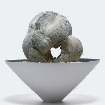 a sculpture of a rock