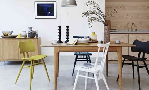 Room, Wood, Furniture, Interior design, Table, White, Wall, Chair, Home, Interior design, 