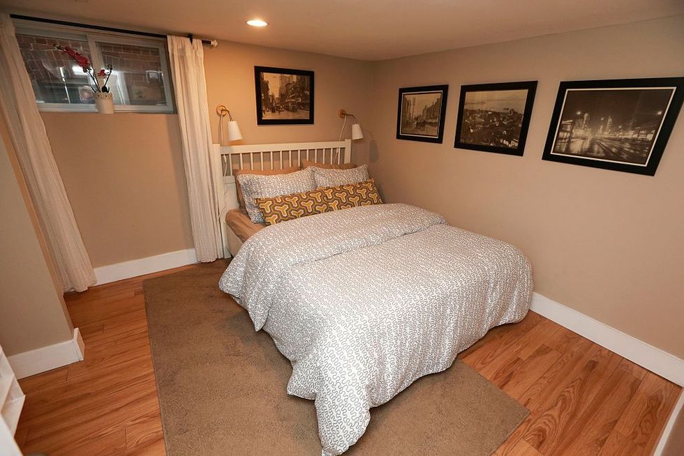 Airbnb listed basement bedroom