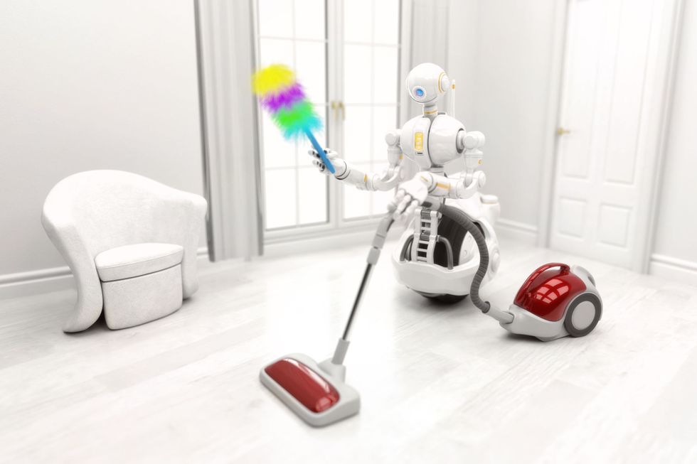 Robot cleaning in the home