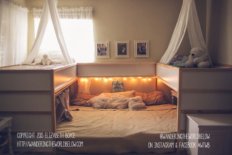 Onwijs Genius Ikea bed hack fits family of seven HQ-19
