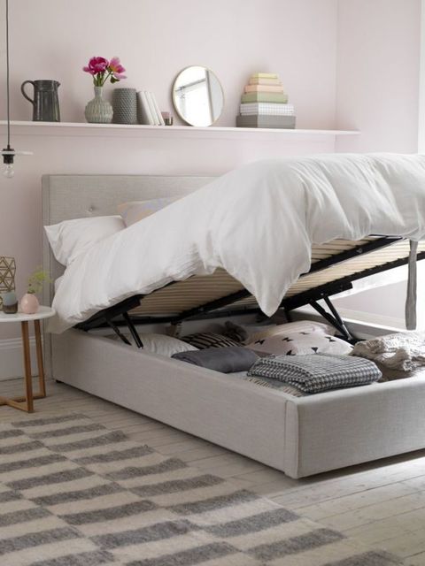 Poppy kingsize storage bed, Button & Sprung