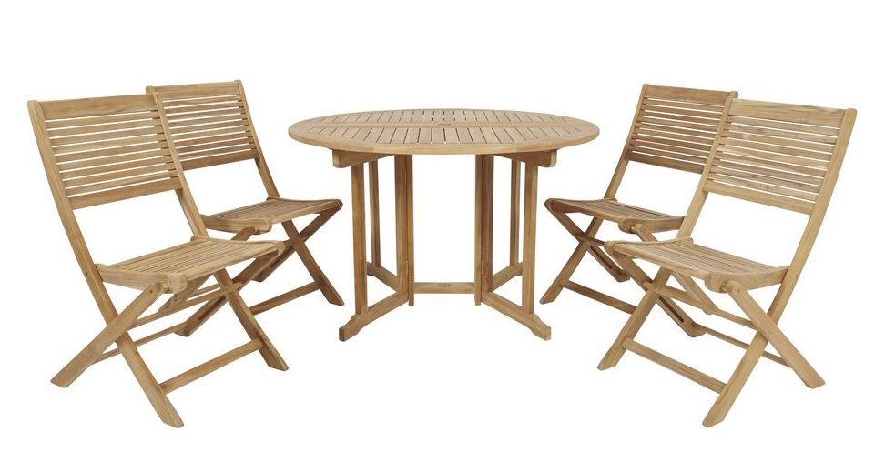 Outside table best sale and chairs b&q