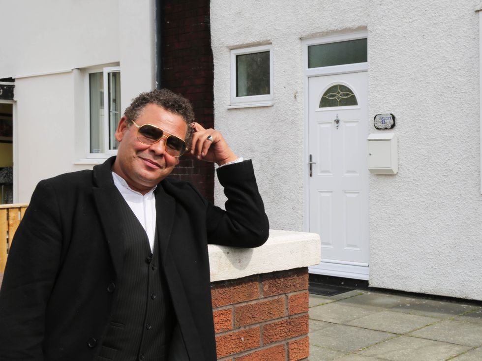 Craig Charles - Celebrity Home Secrets. Craig outside his first childhood home in Liverpool.