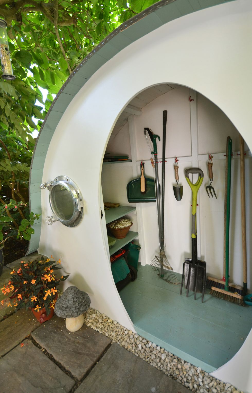 Hobbit house garden shed by Lili Giacobino