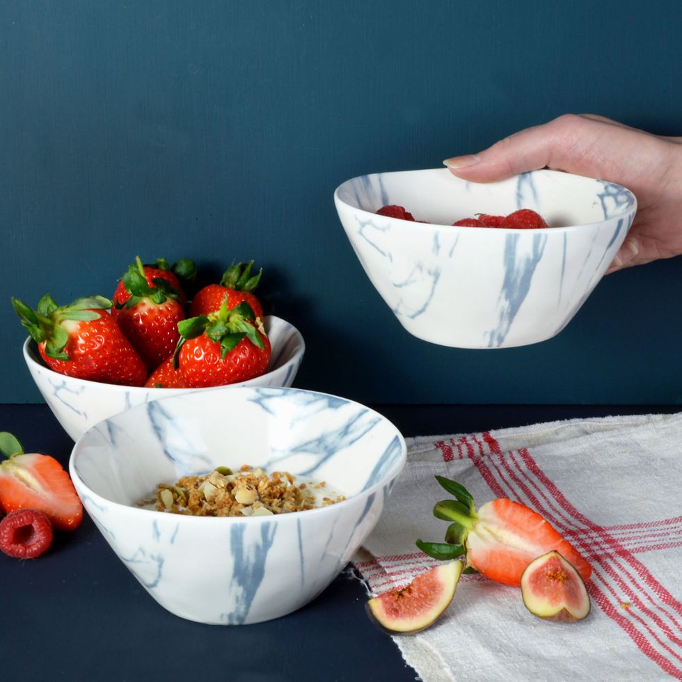 Marbled Ceramic Cereal Bowl by MiaFleur