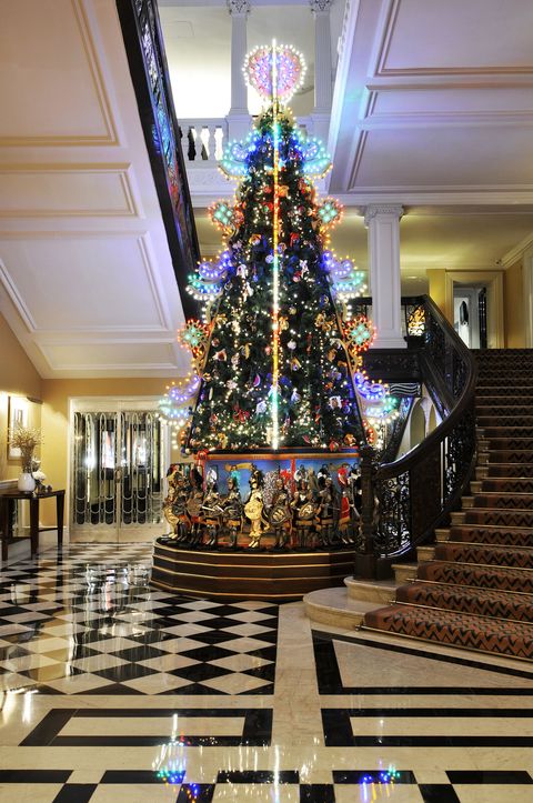 Claridge's Christmas tree: designs through the years