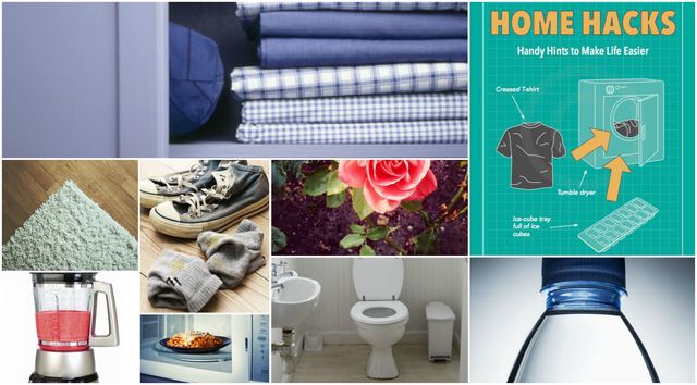 Home hacks collage