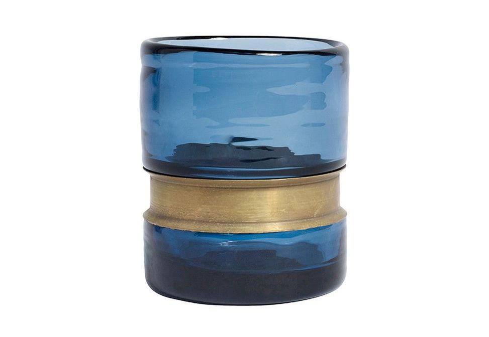 Amara Ring Tealight Holder - Blue