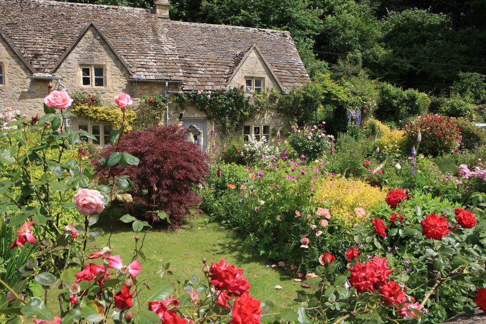 One of the best gardens in the cotswolds of Bibury; William Morris called it the most beautiful village in the country;