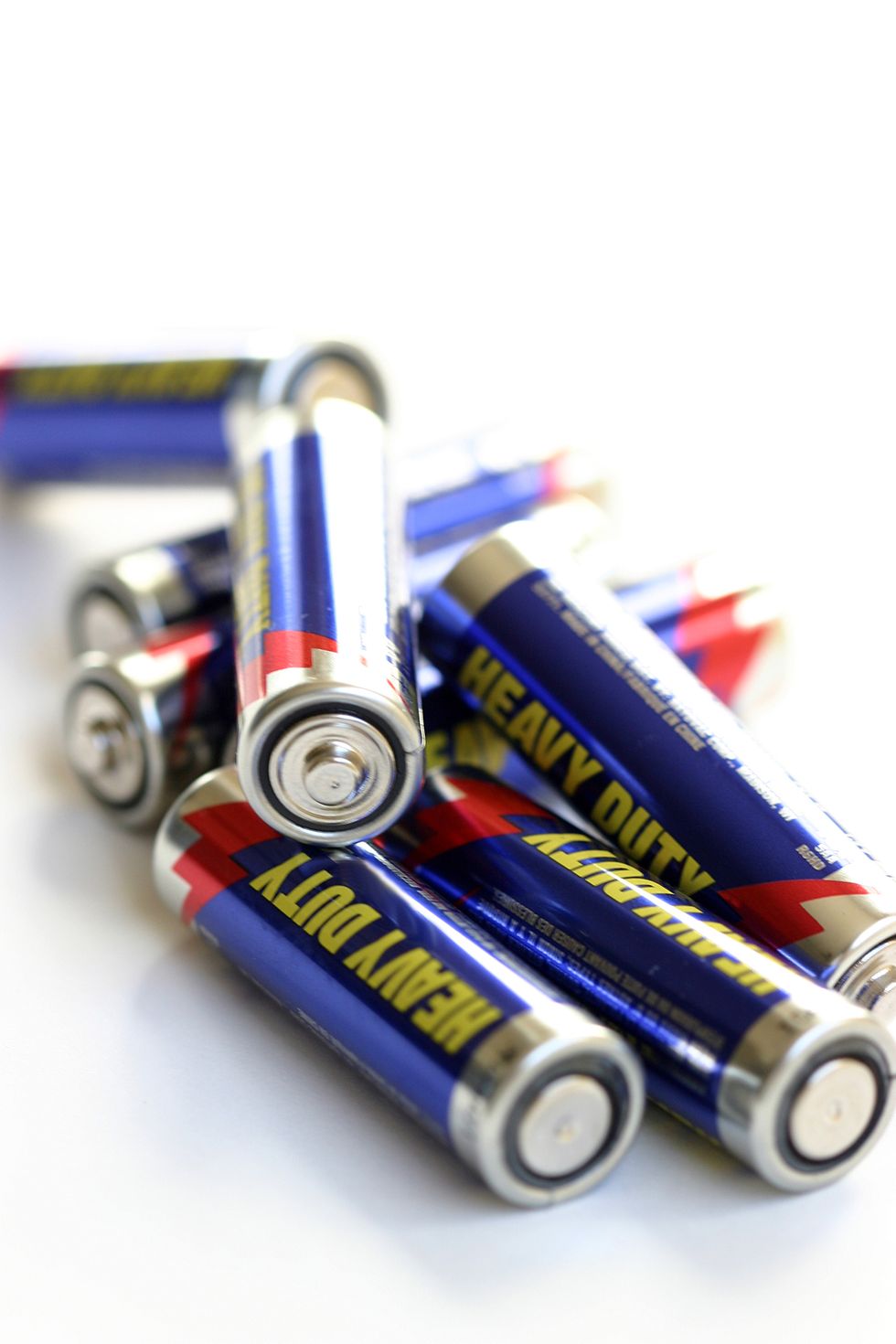 Pile of AA batteries