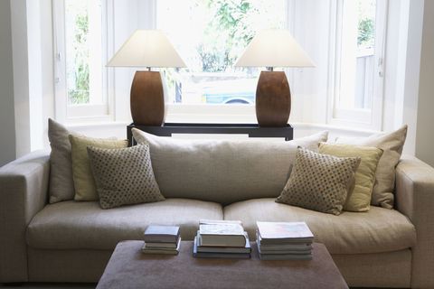 Living room with couch and coffee table