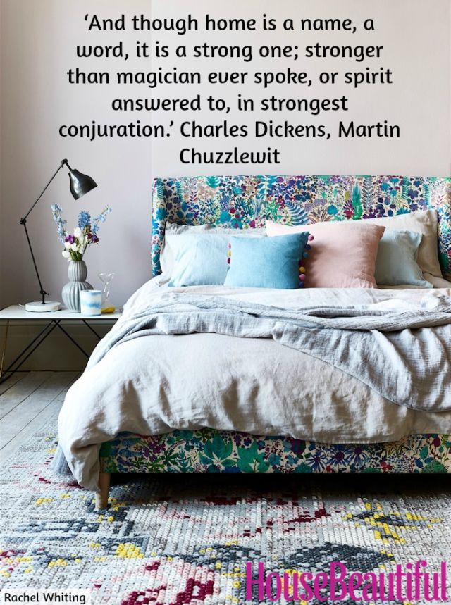 floral bedroom quote