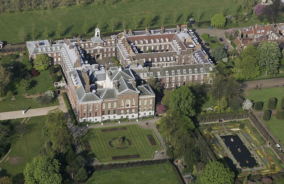 Kensington Palace in Hyde Park in the centre of London, England