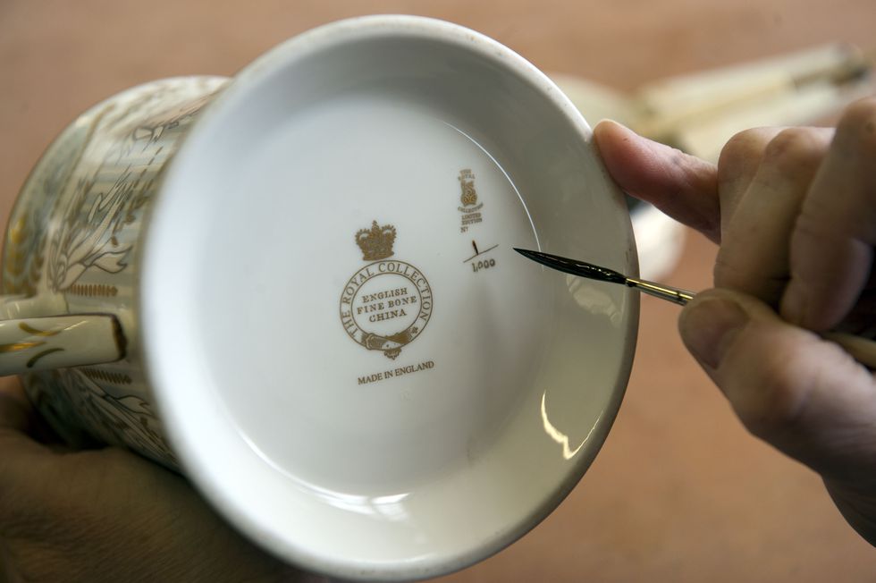 A china mug with a royal hallmark