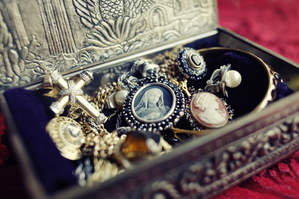 Vintage jewellery box