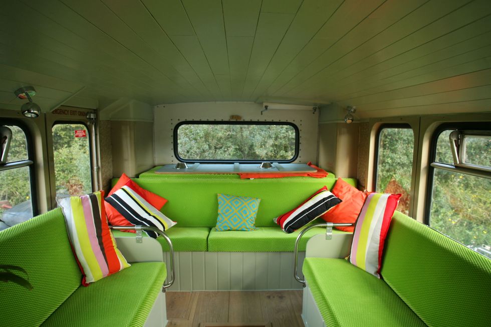 Big Green Bus Sofa, Canopy & Stars