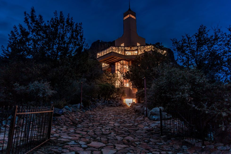 Falcon Nest, world's tallest single-family home xonstructed at the slope of Prescott, Arizona's Thumb Butte