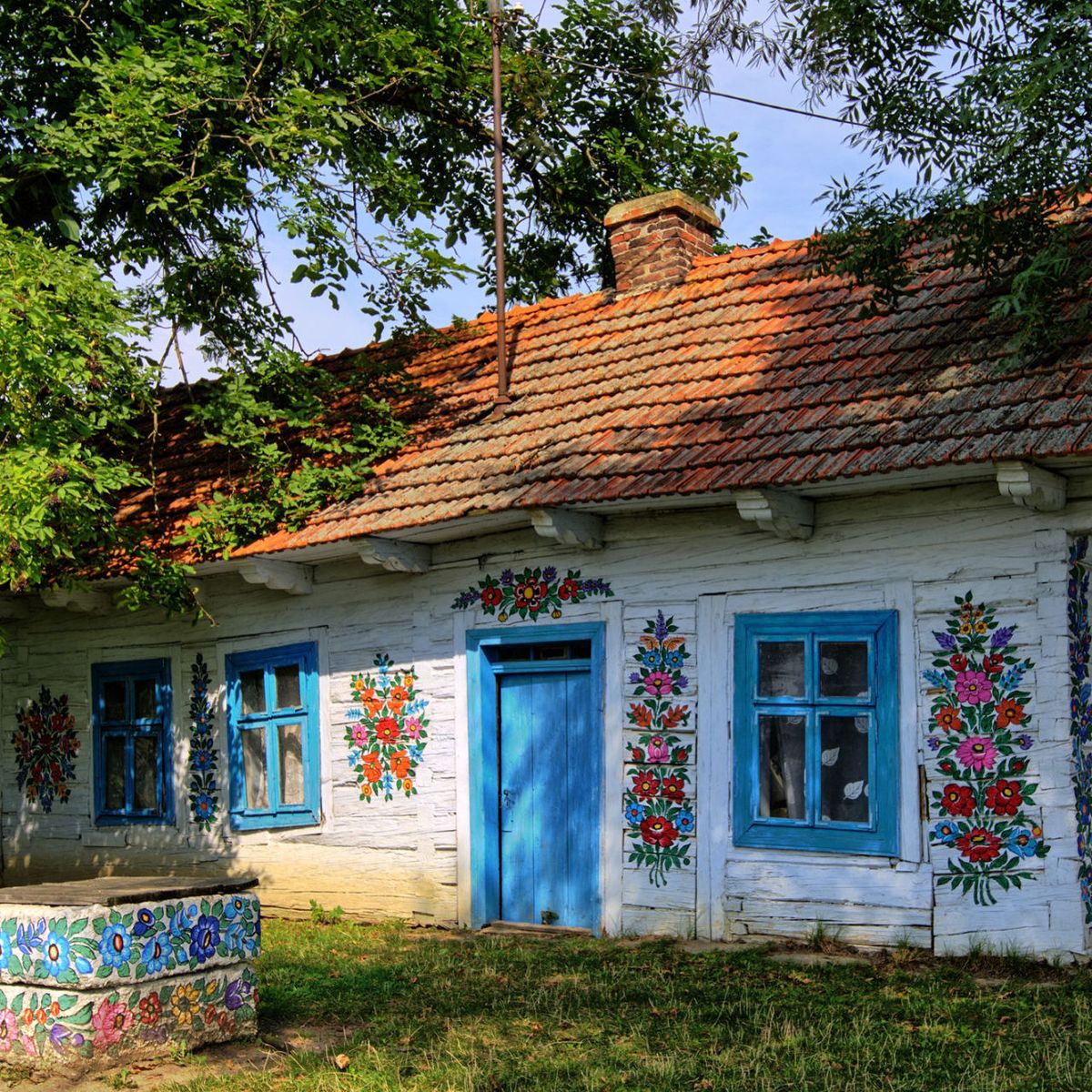 Poland's colourful painted village in Zalipie is charming and beautiful