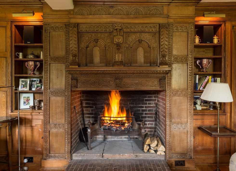 Chailey Moat fireplace, Savills