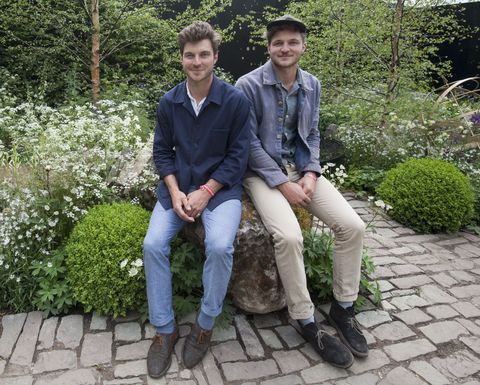 Harry And David Rich In Their Night Sky Garden - RHS Chelsea Flower Show 2014