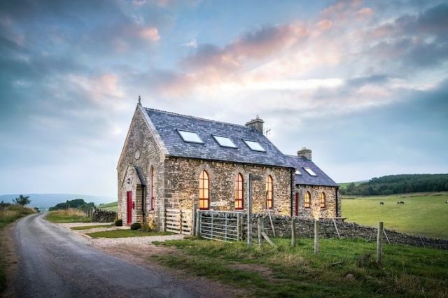 <p>Known as the <a href="https://www.airbnb.com/rooms/5625285" target="_blank">Chapel on the Hill</a>, this converted Methodist Chapel is the perfect <a href="http://www.housebeautiful.co.uk/decorate/looks/news/a129/romantic-homes-worldwide/" data-tracking-id="recirc-text-link">romantic getaway</a>. Situated in the countryside town of Forest-in-Teesdale, the Chapel has an extraordinary view of the surrounding areas and famous High Force Waterfall. Indoors, you'll find eccentric décor and sleek modern amenities.</p>