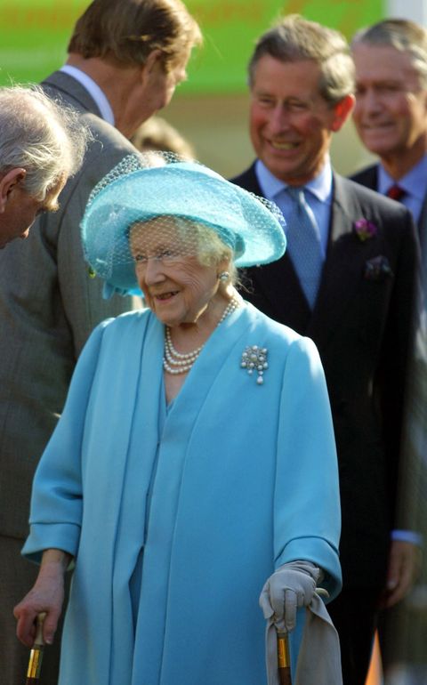 Britain's Queen Mother at the Chelsea Flower Show 2001