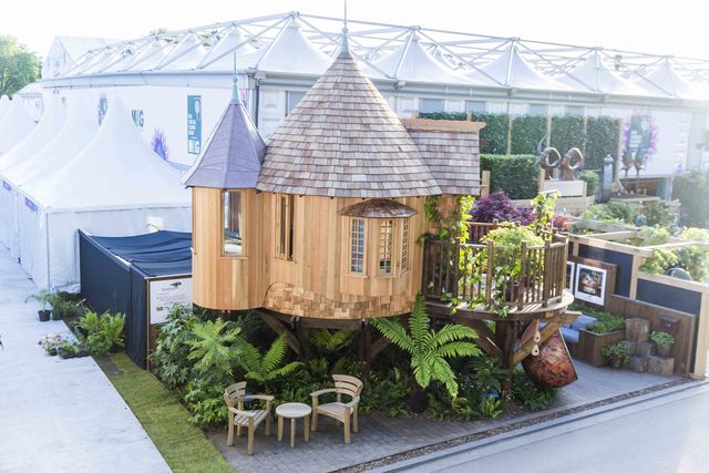 Blue Forest Tree House at The RHS Chelsea Flower Show 2017