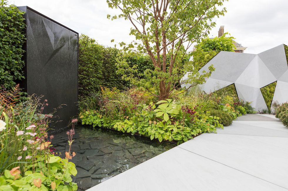 The Jeremy Vine Texture Garden. Designed by: Matt Keightley. RHS Chelsea Flower Show 2017