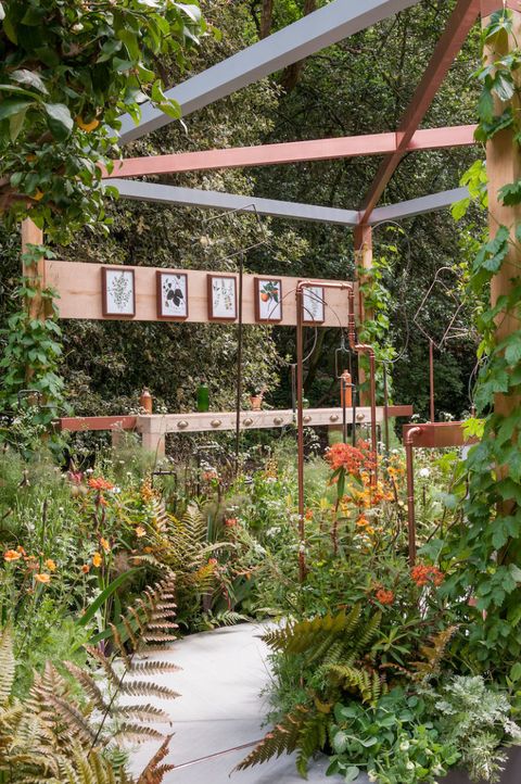 Seedlip Garden at the Chelsea Flower Show - designed by Catherine MacDonald  - built by Landform Consultants. Artisan Garden.
