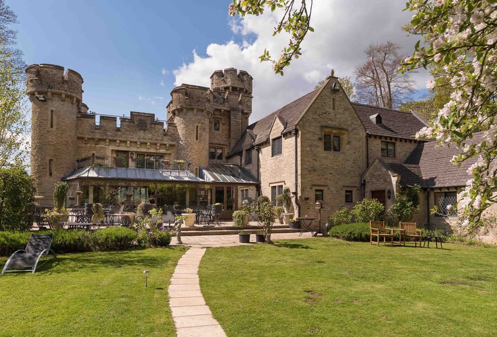 Bath Lodge Castle - Norton St Philip - Savills - back garden