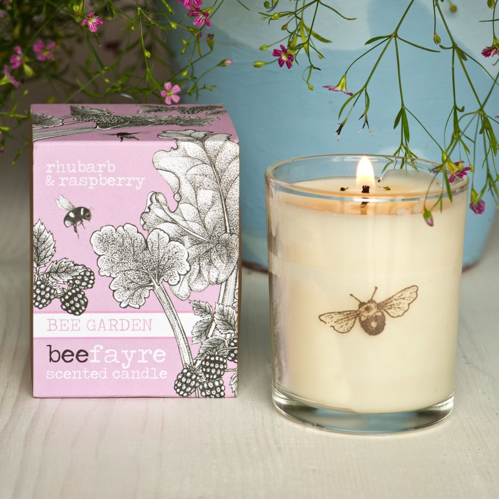 Summer scents: home fragrances: Rhubarb and Raspberry Scented Votive, Annabel James